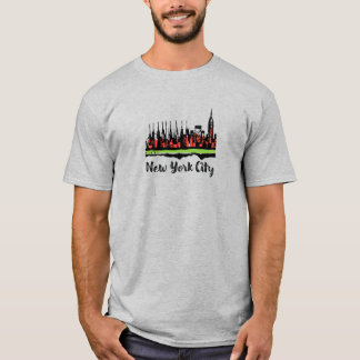 New York City T-shirt teckning/illustration