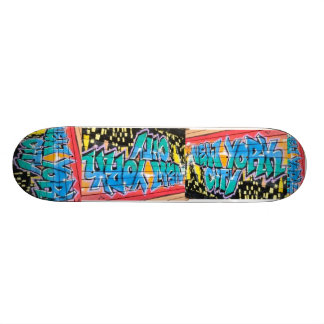 New York City taggin! n Skateing! Mini Skateboard Bräda 18,7 Cm
