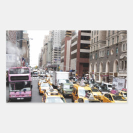 New York City Taxi Rektangulärt Klistermärke