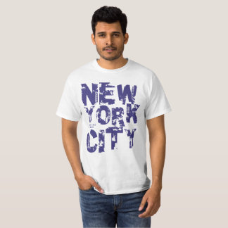 New York City texttypografi påstår Amerika Tee Shirt