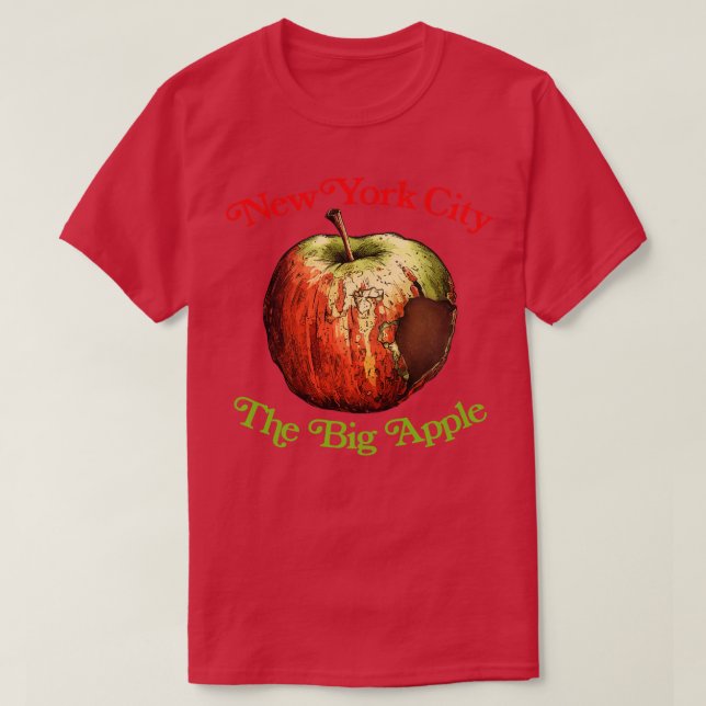 New York City the Big Apple T Shirt (Design framsida)
