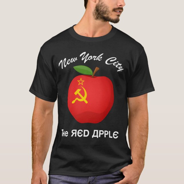 New York City The Red Apple T-Shirt  (Framsida)