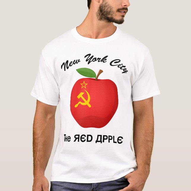 New York City The Red Apple T Shirt (Framsida)