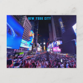 New York City - Times Square at Night Vykort