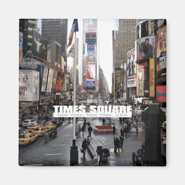 New York City Times Square Fridge Magnet (Framsidan)