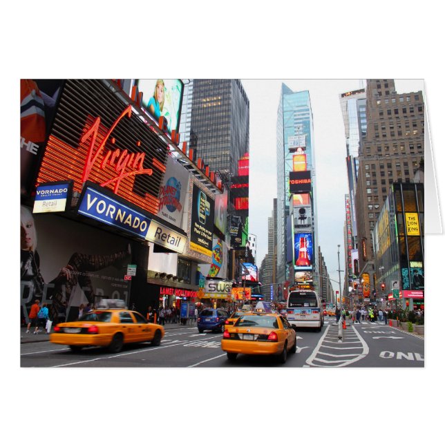 New York City Times Square Hälsningskort (Framsidan Horizontal)