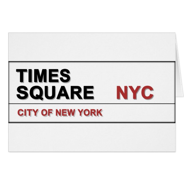 New York City Times Square Hälsningskort (Framsidan Horizontal)