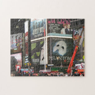 New York City Times Square Ljus Pussel