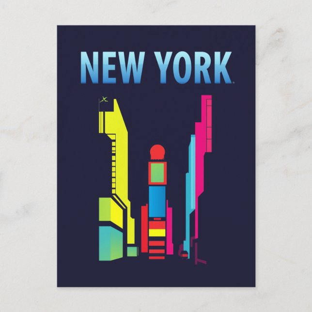 New York City Times Square Popkonst Vykort (Framsida)