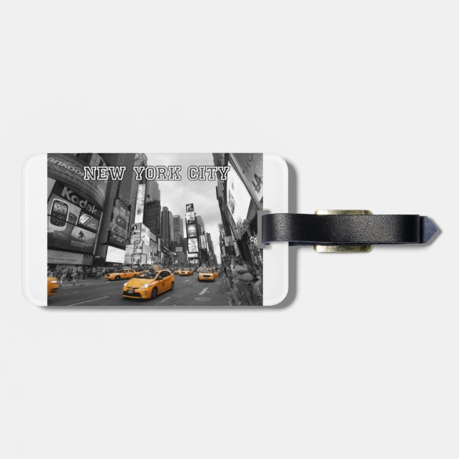 New York City - Times Square - USA Bagagebricka (Baksida Vågrät)