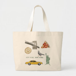 New York City Tote Bag Jumbo Tygkasse