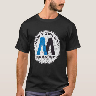 New York City Transit MTA Tunnelbanan Tåg Retro Ne T Shirt