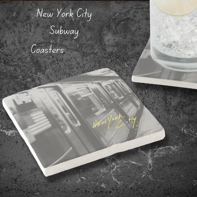New York City Tunnelbanan Tåg Stone Underlägg (NYC Subway Coasters)