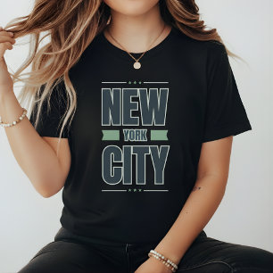 New York City Typografi T Shirt