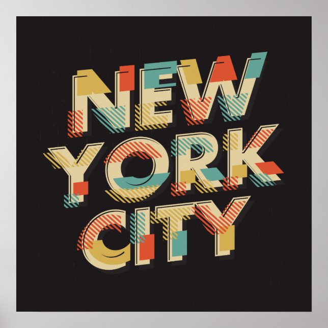 New York City Typography poster (Framsidan)