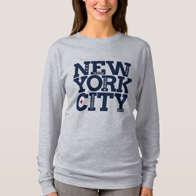New York City Typography shirts & jacka T Shirt (Framsida)