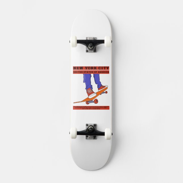 New York City, USA Coola Skateboard (Framsida)