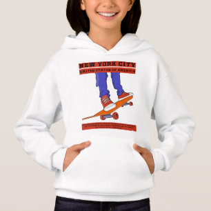 New York City, USA Coola Skateboard T Shirt
