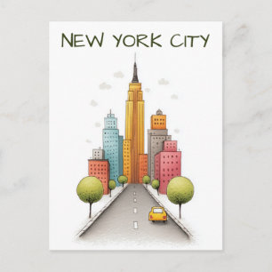 New York City USA Resa Vykort