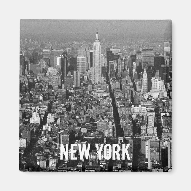 New York City USA skyline 1987 Magnet (Framsidan)
