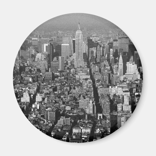 New York City USA skyline 1987 Magnet (Framsidan)