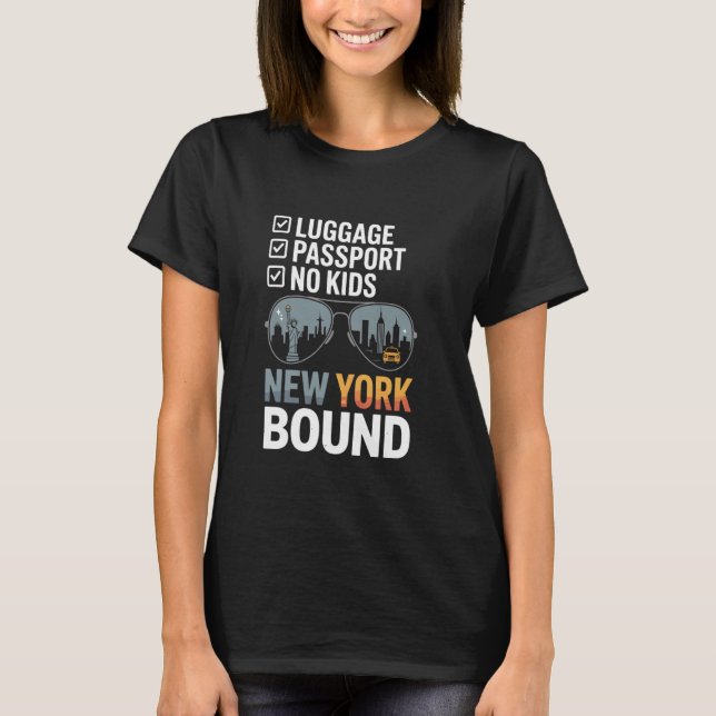 New York City Vacation Resa USA Souvenirs T Shirt (Framsida)