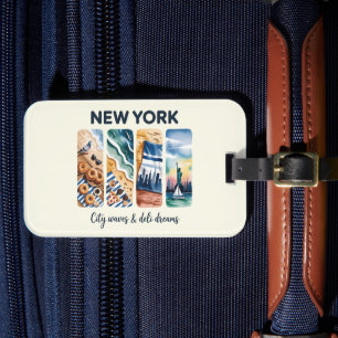 New York - City Vågar & Deli Dreams Bagagebricka