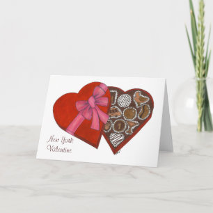 New York City Valentine Chocolate Box Candy NYC Helgkort