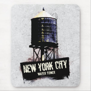 New York City Vatten Torn Mousemat Musmatta