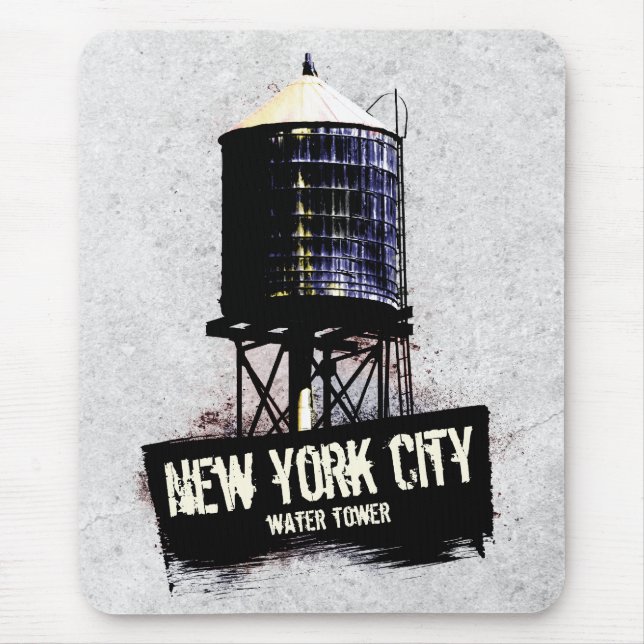 New York City Vatten Torn Mousemat Musmatta (Framsidan)