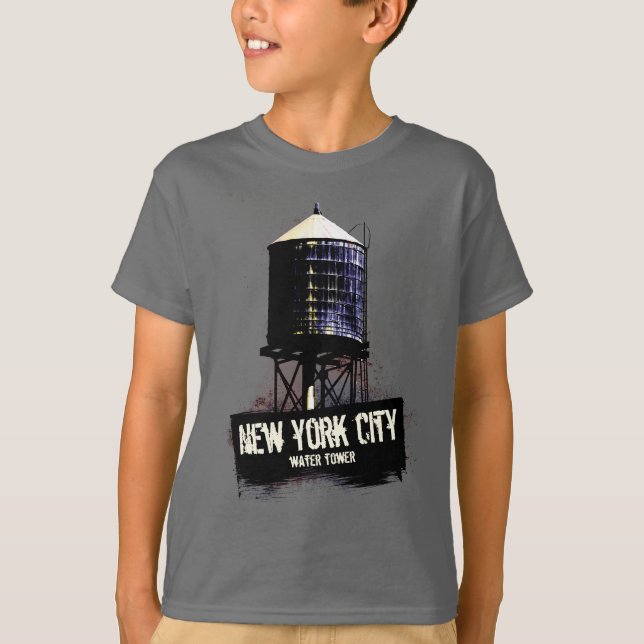 New York City Vatten Torn T Shirt (Framsida)