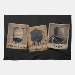 New York City Vatten Torn Tea Towels Kökshandduk