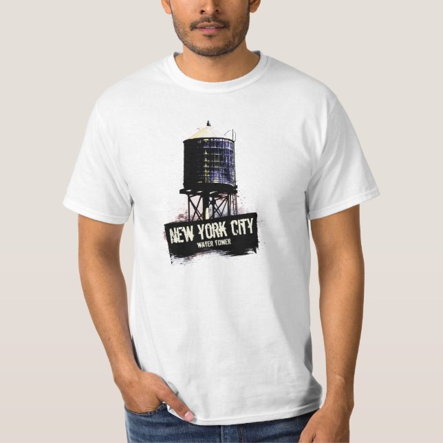 New York City Vatten Torn Tee Shirt (Framsida)