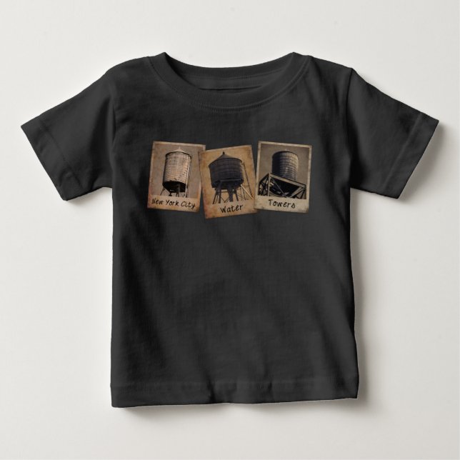 New York City Vatten Torn Tee Shirt, Vintage, NYC (Framsida)