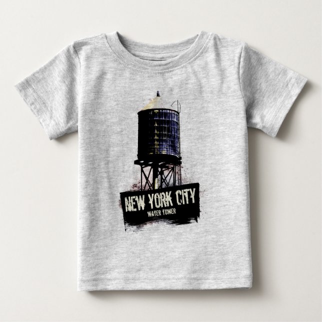New York City Vatten Torn Tshirt Tee Shirt (Framsida)