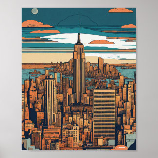 "New York City Vibe: Vector Art Capture" Poster