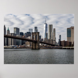 New York City View från Brooklyn Poster
