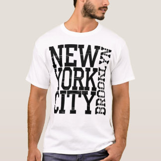 New York City Vintage Distressed Typografi T-shirt