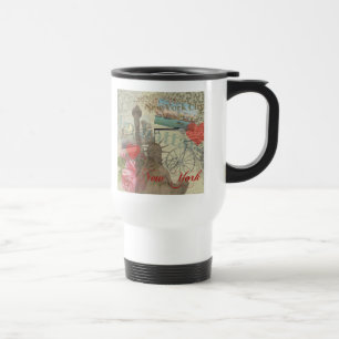 New York City Vintage Liberty Skyline Symbol Art Resemugg