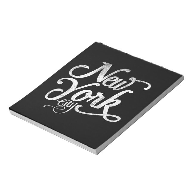 New York City vintagetypografi Anteckningsblock (Roterad)