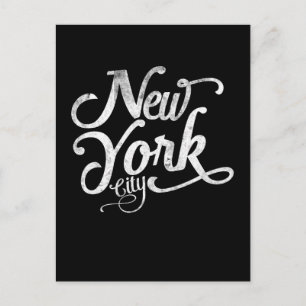 New York City vintagetypografi Vykort