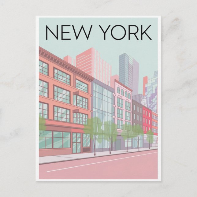 New York City vykort (Framsida)