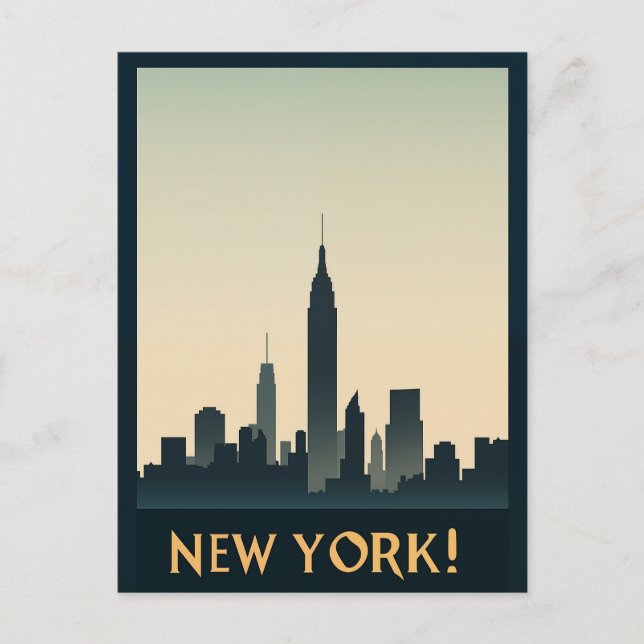 New York City Vykort (Framsida)