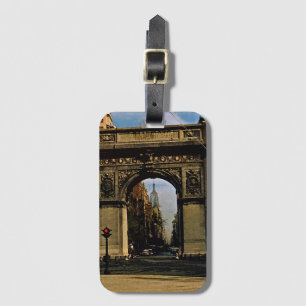 New York City Washington Square Watercolor 1953' Bagagebricka