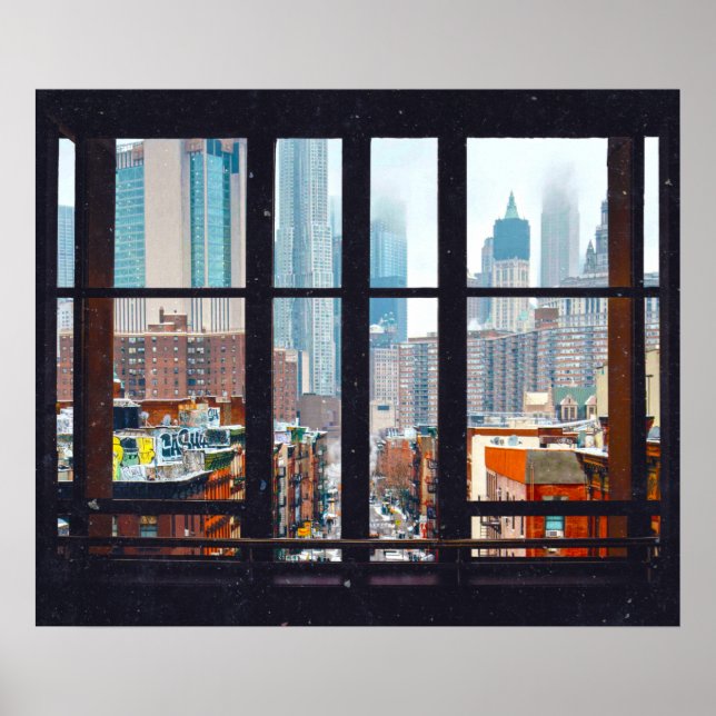 New York City Window Poster (Framsidan)