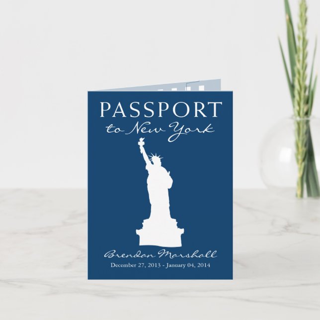 New York City Winter Helgdag Passport Helgkort (Framsida)