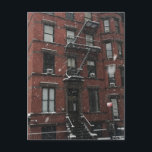 New York City Winter Snowstorm jul Hanukkah Helg Vykort<br><div class="desc">Vykort innehåller ett originalfoto av en snödag i New York City. Perfekt för alla som bor i kärlek NYC!</div>