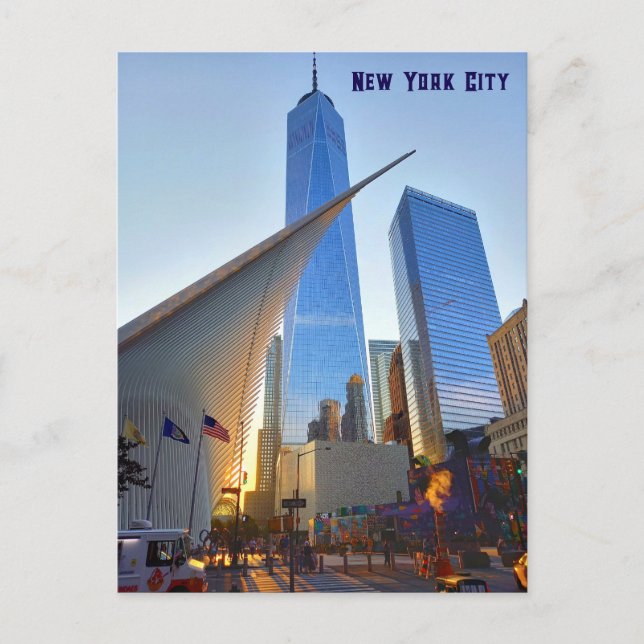 New York City - World Trade Center Vykort (Framsida)