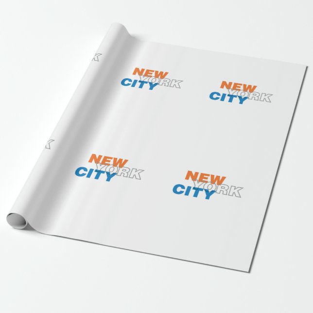New York City Wrapping Papper Presentpapper (Utrullad)