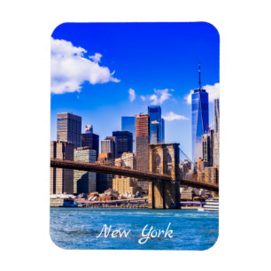 New York citys siluett Magnet